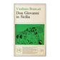 Vitaliano Brancati: Don Giovanni In Sicilia