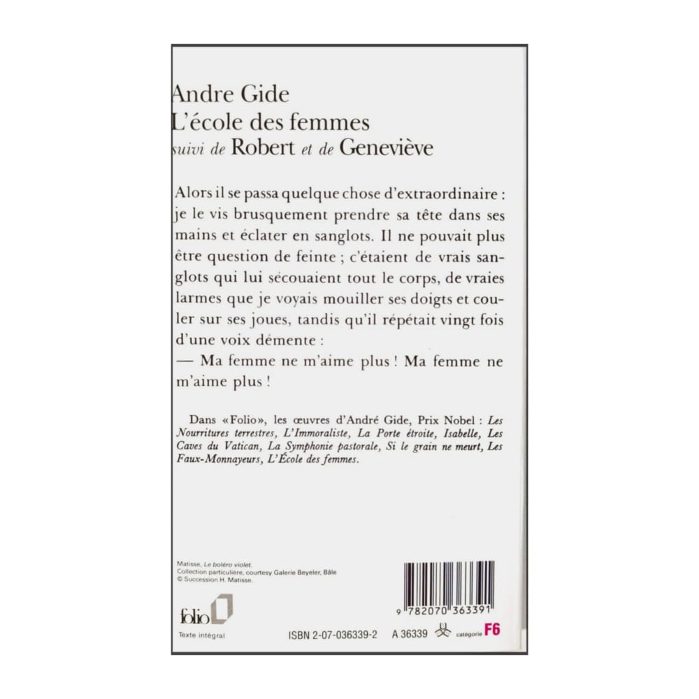 André Gide: L'École Des Femmes
