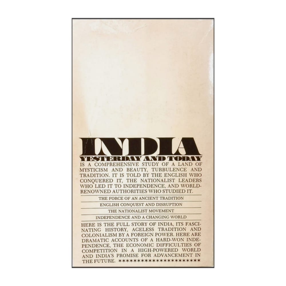 India Yesterday And Today