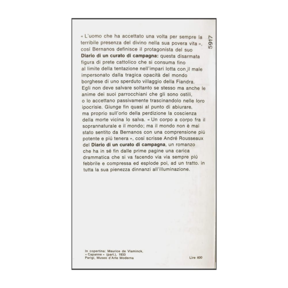 Georges Bernanos: Diario Di Un Curato Di Campagna