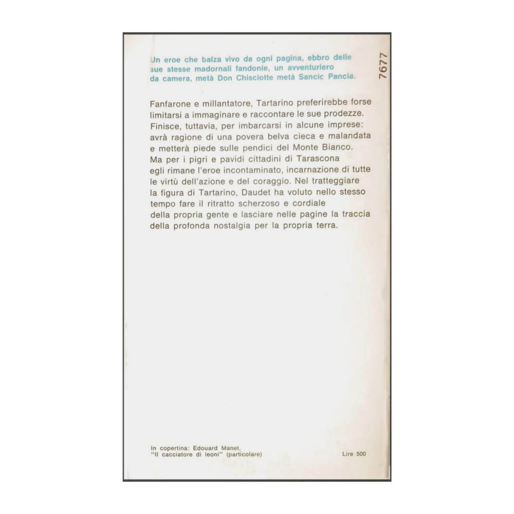 Alphonse Daudet: Tartarino Di Tarascona Tartarino Sulle Alpi