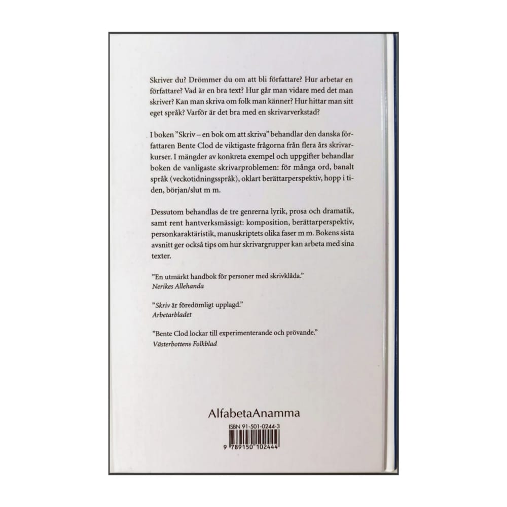 Bente Clod: Skriv