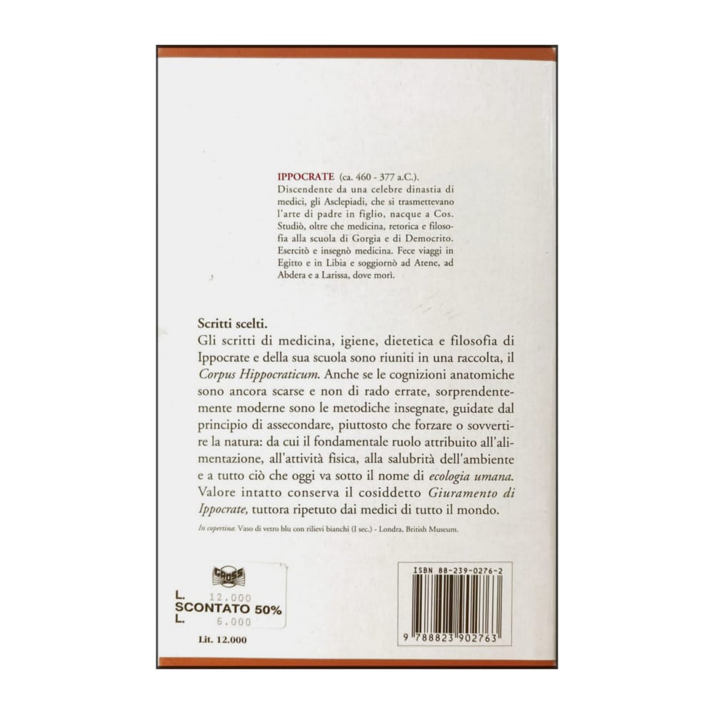Ippocrate: Scritti Scelti