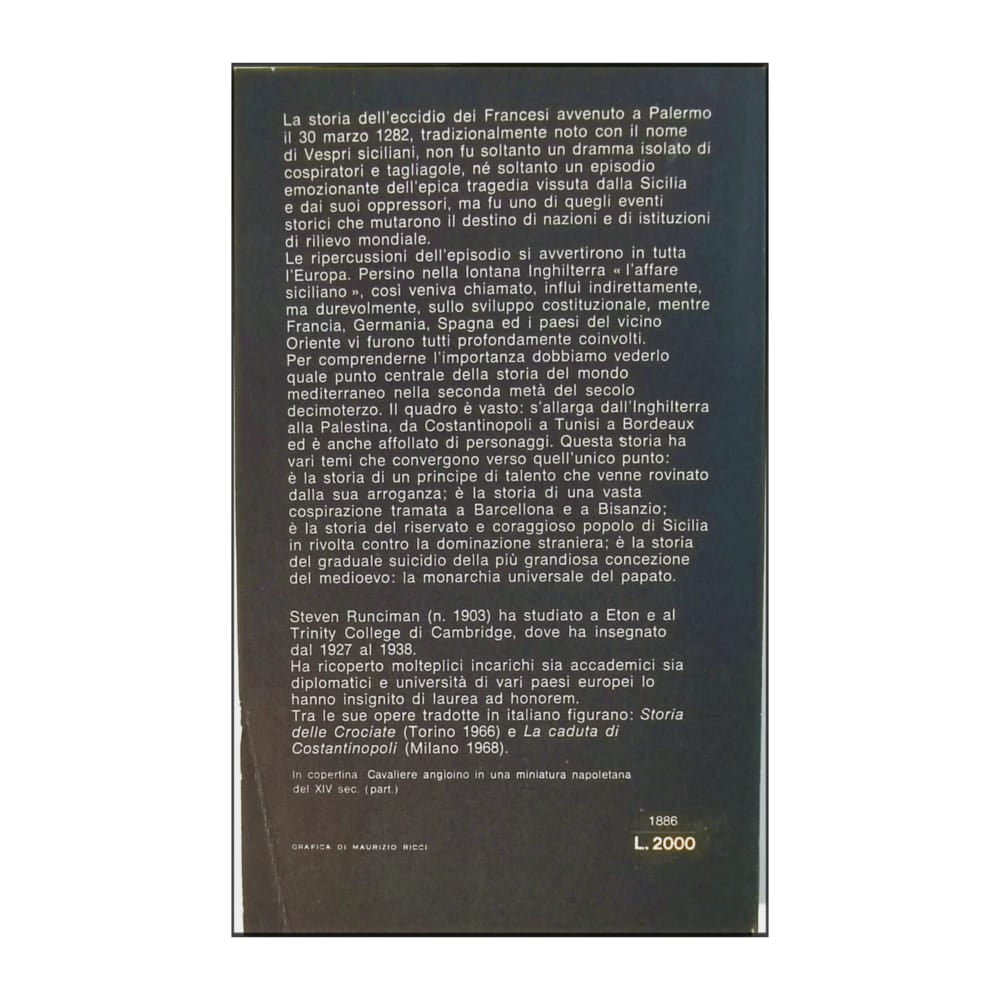 Steven Runciman: I Vespri Siciliani