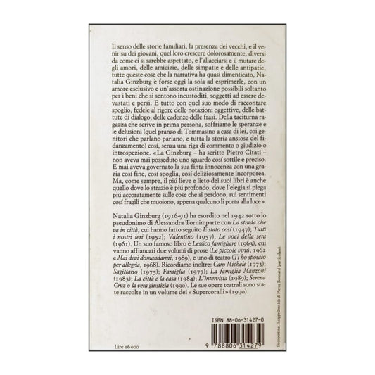 Natalia Ginzburg: Le Voci Della Sera