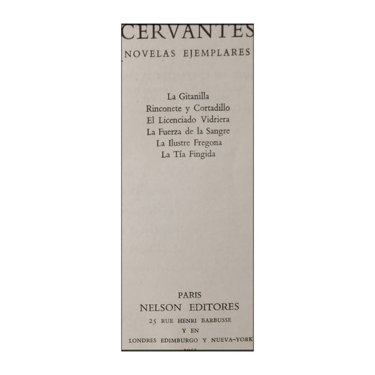 Miguel De Cervantes: Novelas Ejemplares