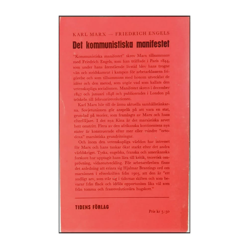 Friedrich Engels & Karl Marx: Det Kommunistiska Manifestet