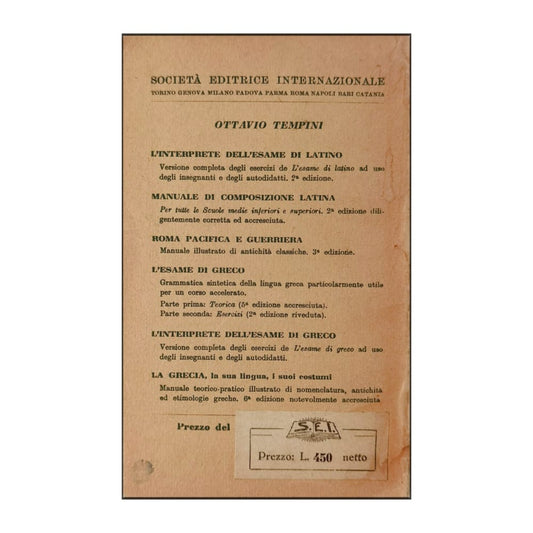 Ottavio Tempini: L'Esame Di Latino 2