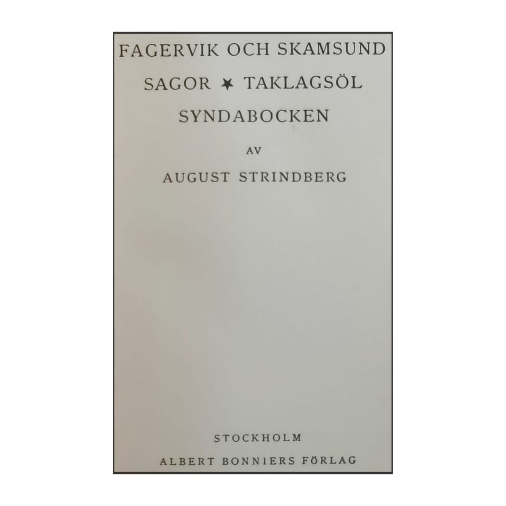 August Strindberg: Skrifter 5