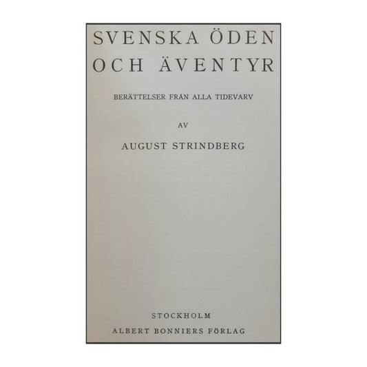 August Strindberg: Skrifter 6