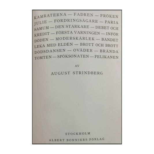 August Strindberg: Skrifter 12