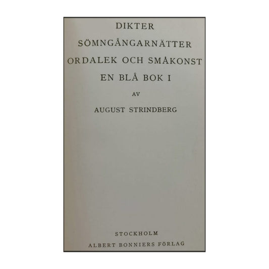 August Strindberg: Skrifter 13