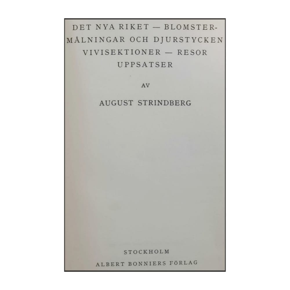 August Strindberg: Skrifter 14