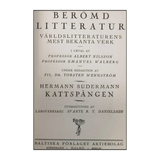 Hermann Sudermann: Kattspången