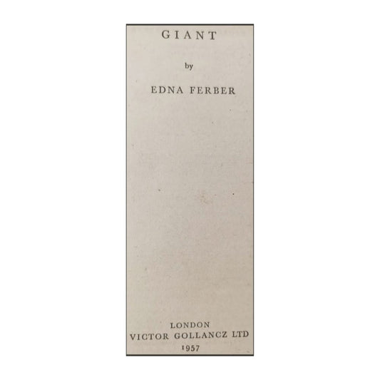 Edna Ferber: Giant