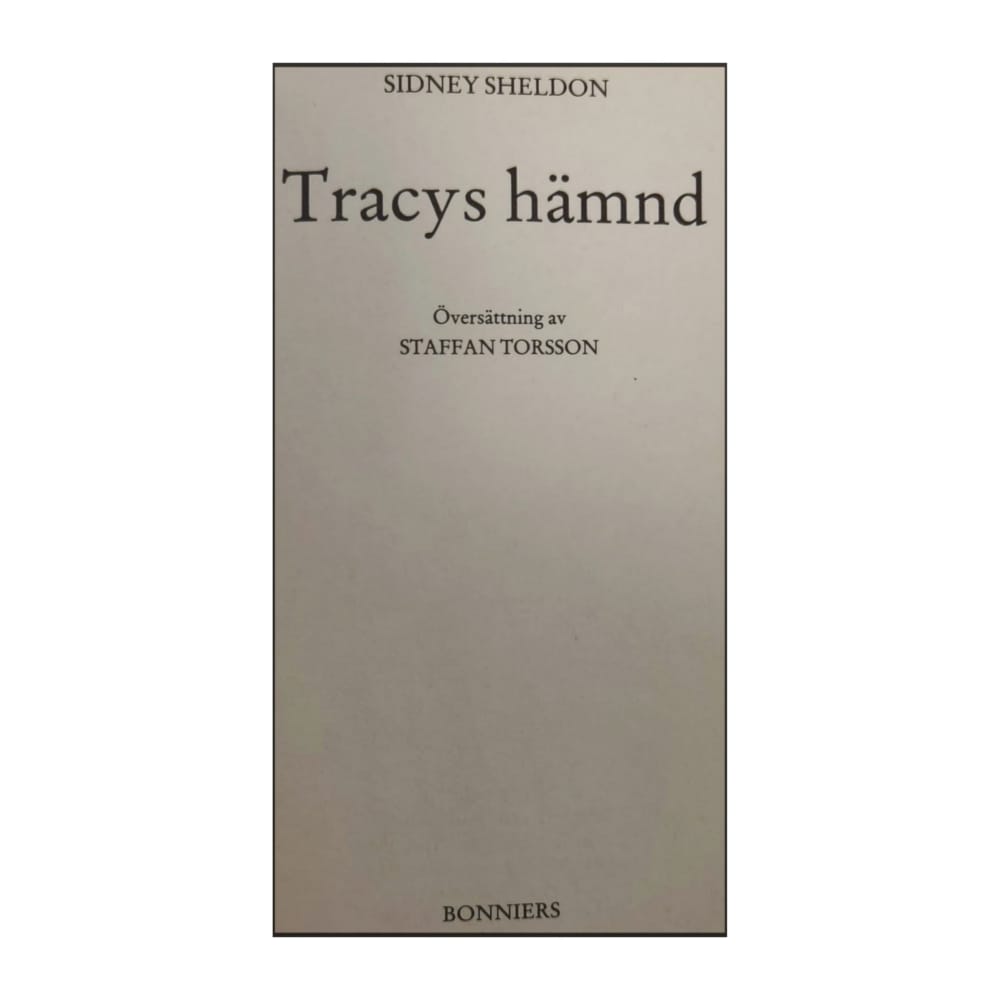 Sidney Sheldon: Tracys Hämnd