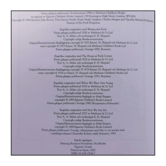 A. A. Milne: Nalle Puh Samlade Berättelser Och Verser
