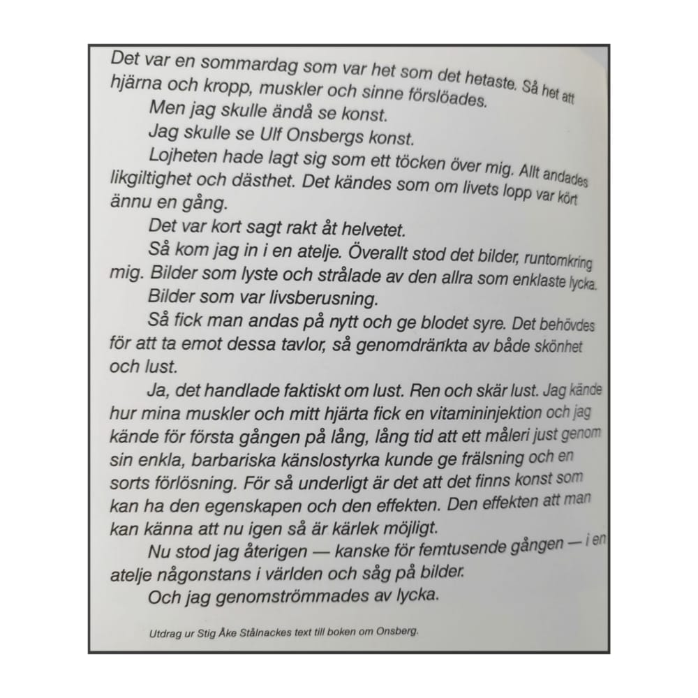Ulf Onsberg: Onsberg