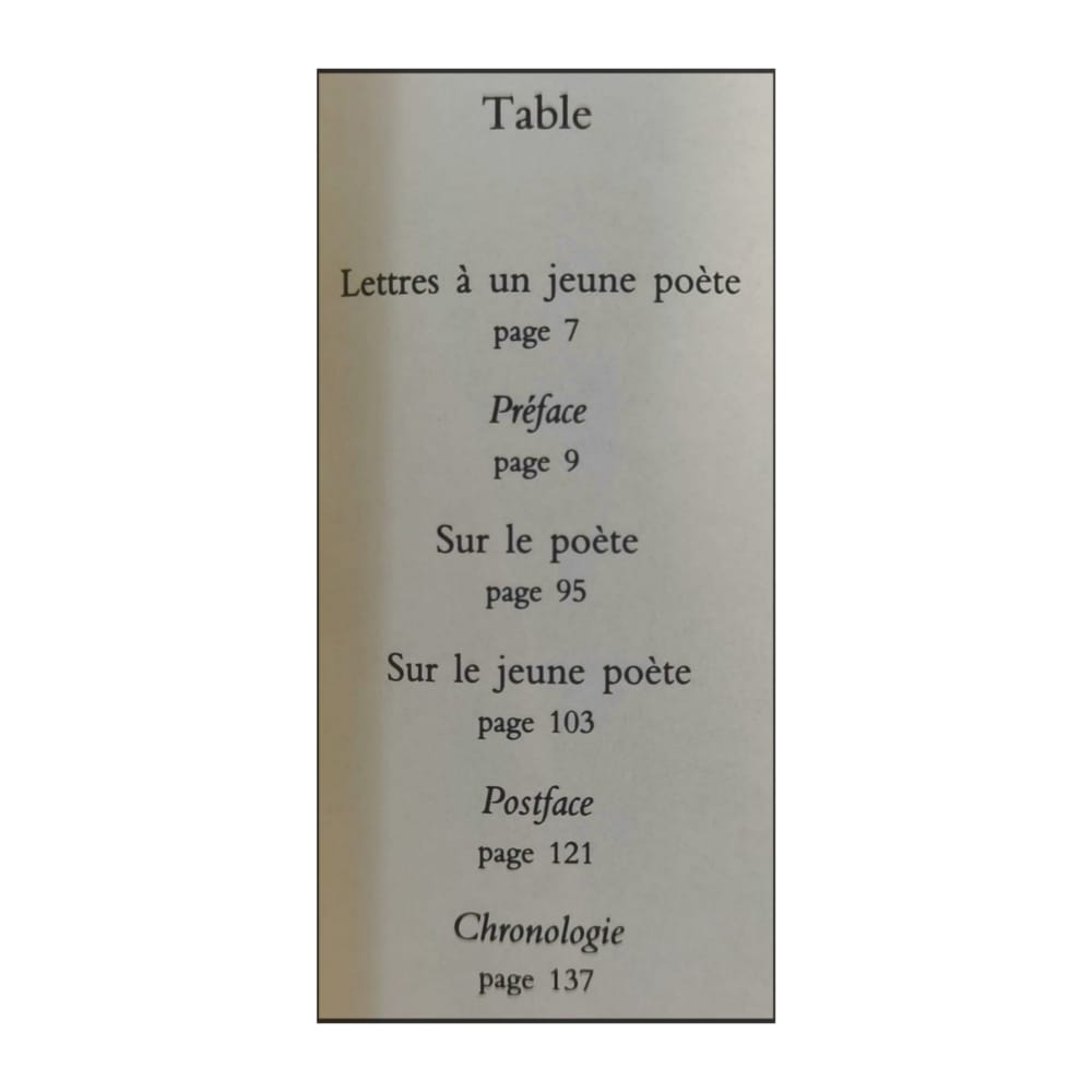 Rainer Maria Rilke: Lettres À Un Jeune Poète