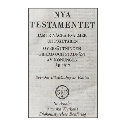 Bibeln - Nya Testamentet