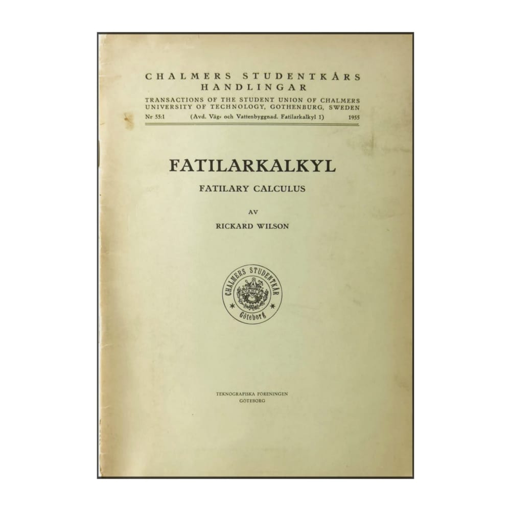 Rickard Wilson: Fatilarkalkyl