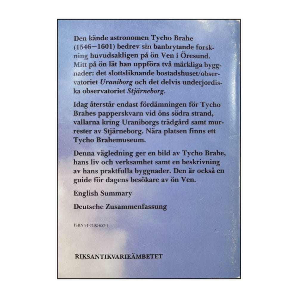 Henrik Jern: Tycho Brahe-Minnen På Ven