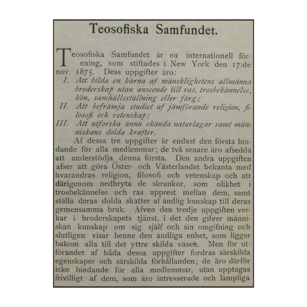 C. W. L. Teosofiska Samfundet