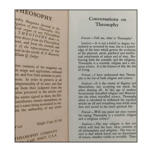 Conversations On Theosophy