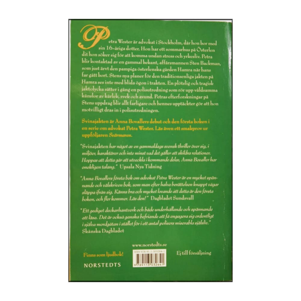 Anna Bovaller: Svinajakten