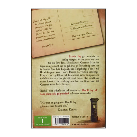 Rachel Joyce: Harold Fry Och Hans Osannolika Pilgrimsfärd