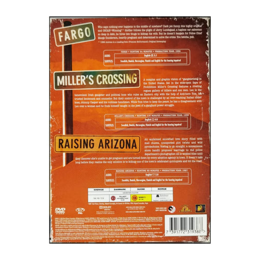 Coen Brothers: Fargo + Miller'S Crossing + Raising Arizona