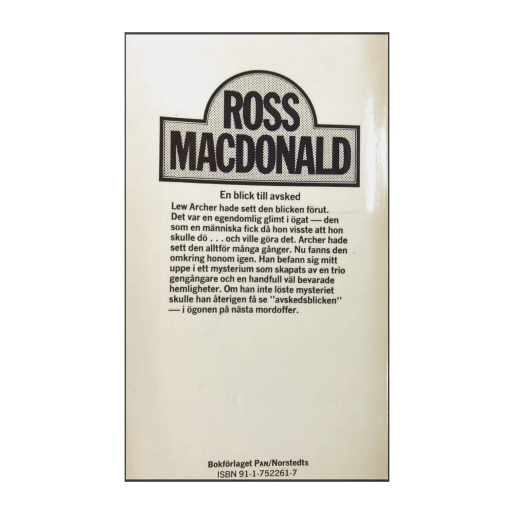 Ross Macdonald: En Blick Till Avsked