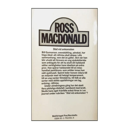 Ross Macdonald: Död Vid Ankomsten