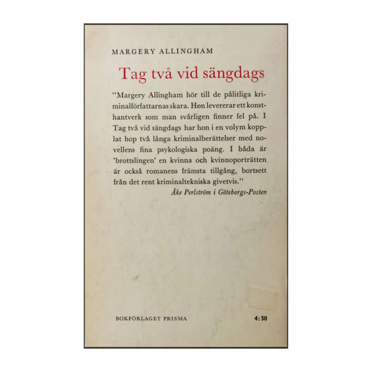 Margery Allingham: Tag Två Vid Sängdags