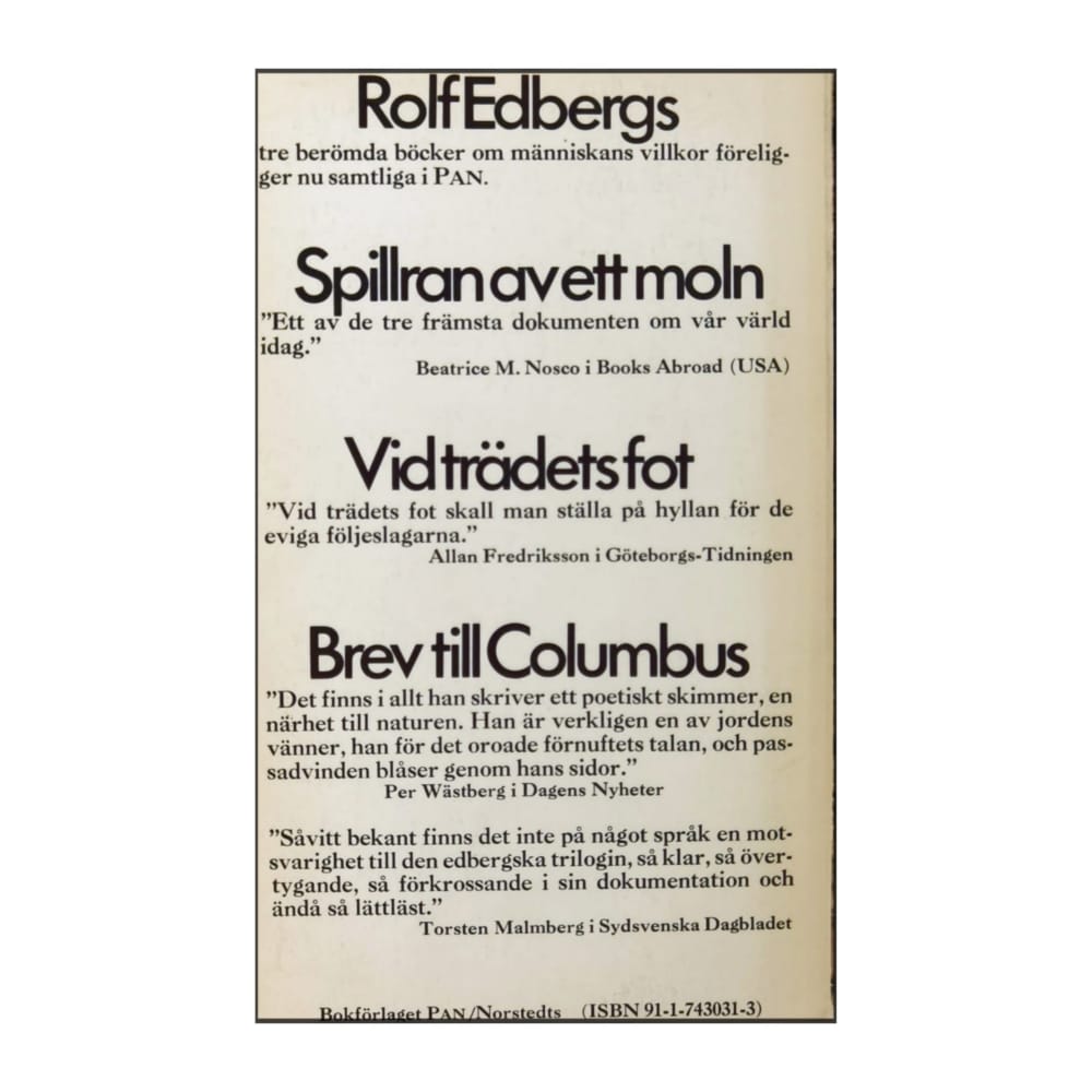 Rolf Edberg: Vidträdetsfot