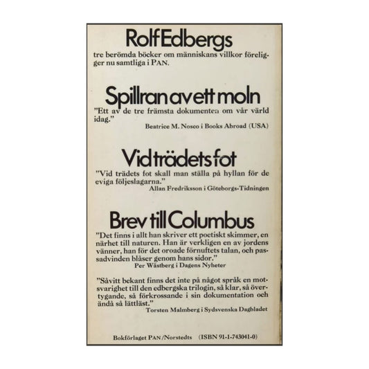Rolf Edberg: Brev Till Columbus
