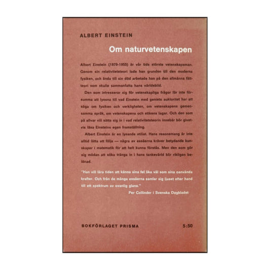 Albert Einstein: Om Naturvetenskapen