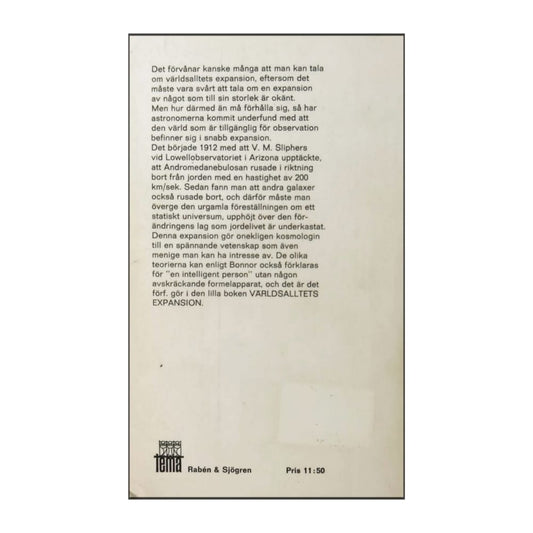 William Bonnor: Världsalltets Expansion