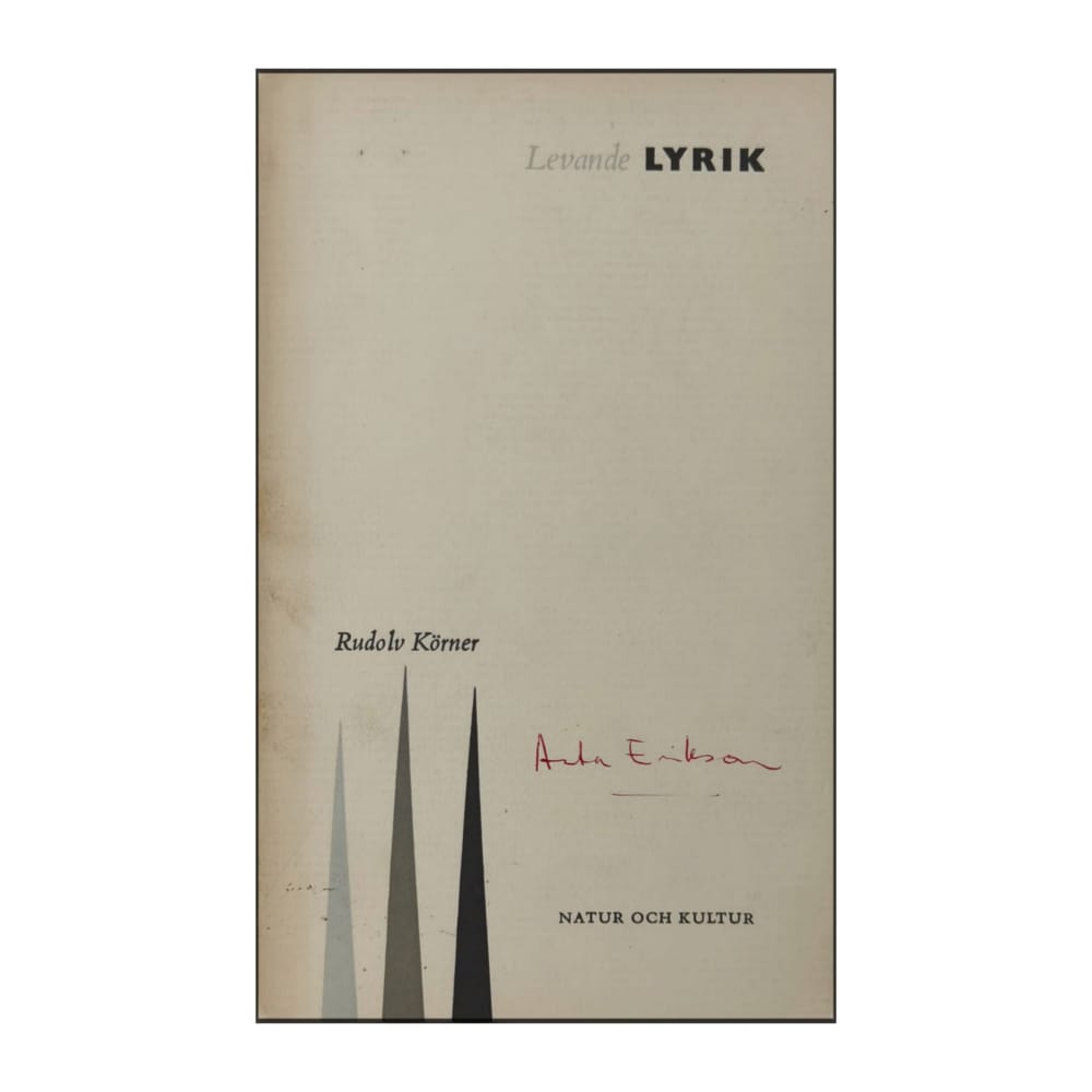 Rudolv Körner: Levande Lyrik