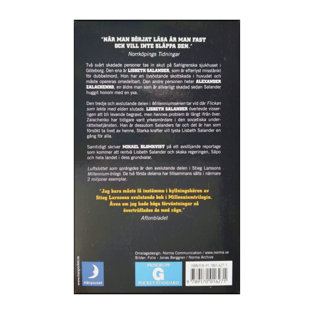 Stieg Larsson: Luftslottet Som Sprängdes