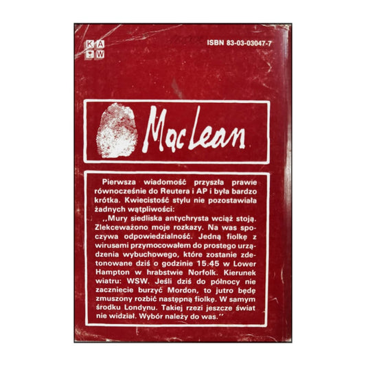 Alistair Maclean: Szatanski Wirus