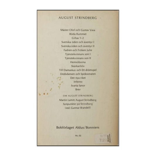 August Strindberg: Fadren - Fröken Julie