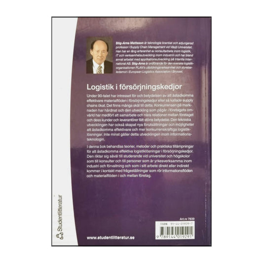 Stig-Arne Mattsson: Logistik I Försörjningskedjor
