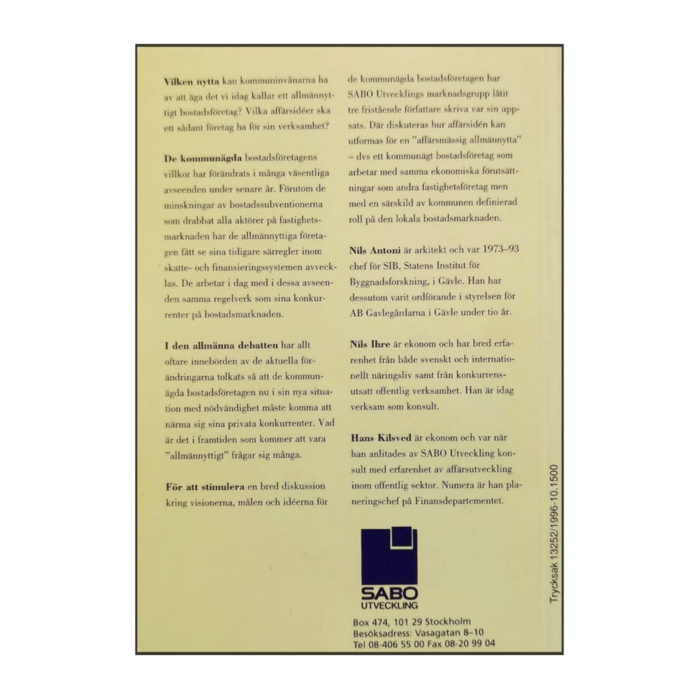 Affärsmässig Allmännytta