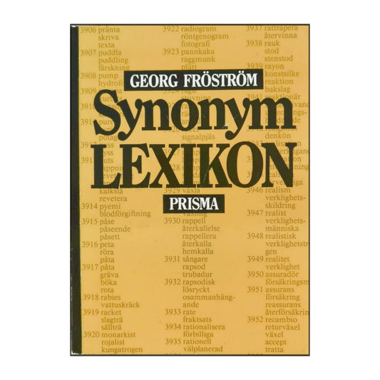 Georg Fröström: Synonym Lexikon