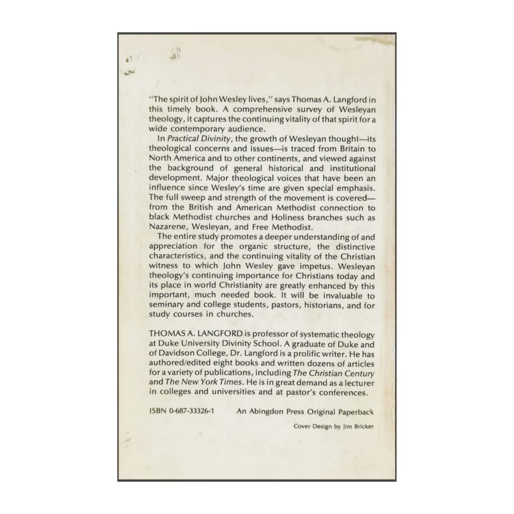 Thomas A. Langford: Practical Divinty