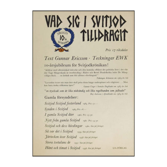 Ewert Karlsson & Gunnar Ericsson: Vad Sig I Svitjod Tilldragit