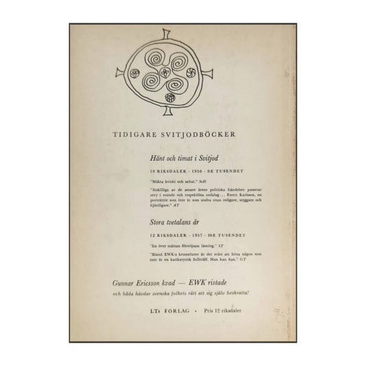 Ewert Karlsson & Gunnar Ericsson: Järtecken Över Svitjod