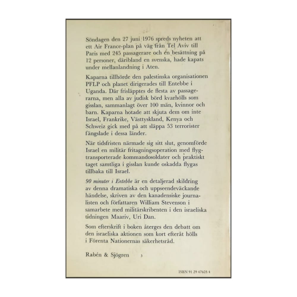 William Stevenson: 90 Minuter I Entebbe