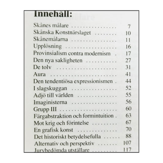 Lars-Göran Oredsson: Konst I Skåne 1904-1984